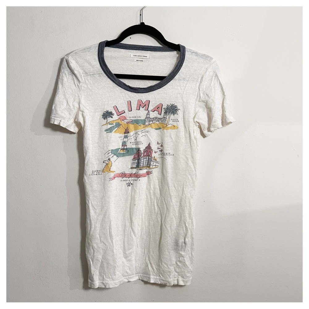 Isabel Marant White Graphic Tee